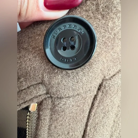 Authentic Burberry Brit 100% wool coat US 4 - Picture 7 of 16